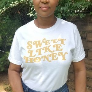 Sweet Like Honey White Tee